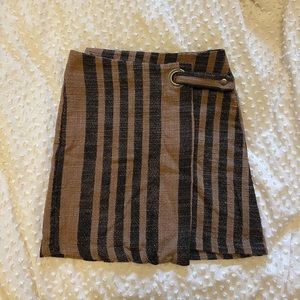 Free People tweed wrap skirt